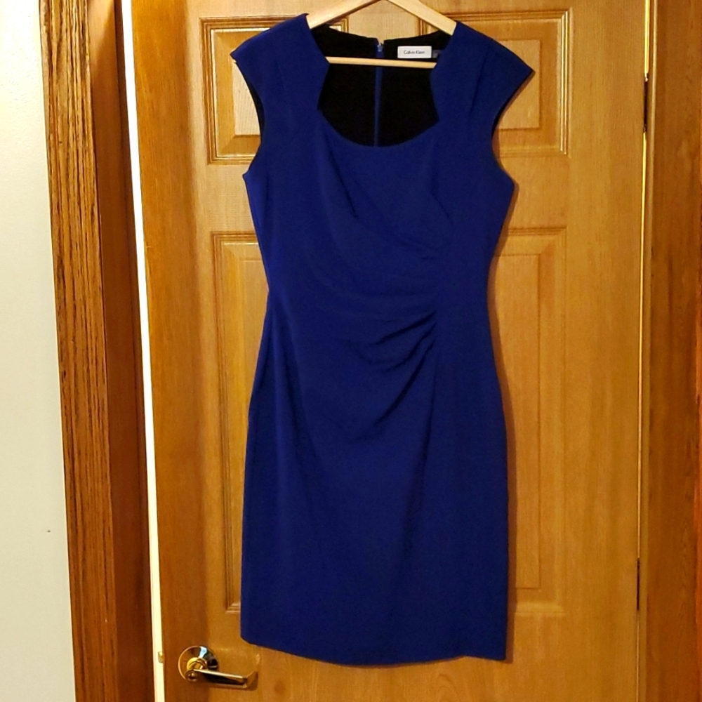 Calvin Klein Purple Sheath Dress